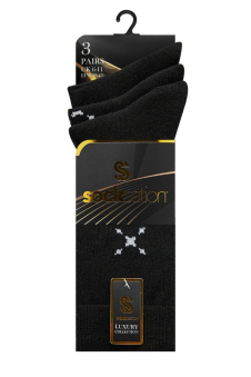 Active Star Men Dotted Horizon Suit Socks (Pack of 3 Pairs)