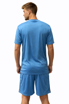 Active Star Men’s Activewear T-Shirt & 4-Pocket Shorts Set-Blue