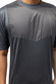 Active Star Men’s Activewear T-Shirt & 4-Pocket Shorts Set-Dark Grey