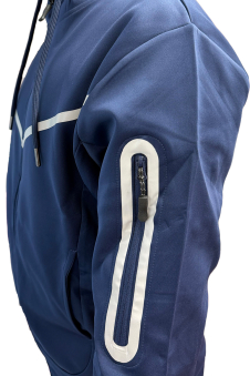 Active Star Men's Blue Hooded Tracksuit