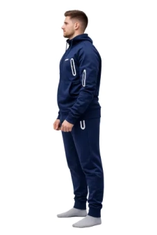 Active Star Men's Blue Hooded Tracksuit (Sold in Cartons Only)