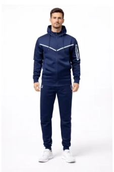 Active Star Men's Blue Hooded Tracksuit (Sold in Cartons Only)