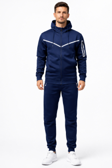 Active Star Men's Blue Hooded Tracksuit (Sold in Cartons Only)
