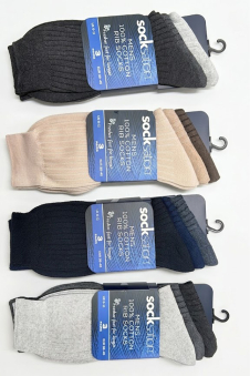 Active Star Men's Cotton Rich Fashion Socks (Pack of 3 Pairs)