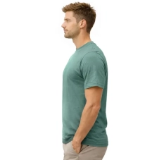 Active Star Men's Crew Neck Half Sleeve T-Shirt Green