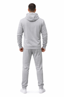 Active Star Men's Grey Hooded Tracksuit