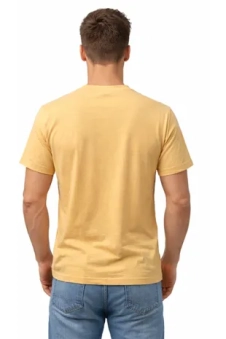 Active Star Men's Crew Neck Half Sleeve T-Shirt Light Peach