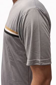 Active Star Men’s Lightweight Training T-shirt & Shorts Set-Light Grey