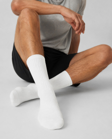 Active Star Men's Plain Sports Socks White (Pack of 5 Pairs)
