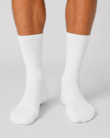 Active Star Men's Plain Sports Socks White (Pack of 5 Pairs)