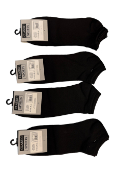 Active Star Men's Trainer Socks Black (Pack of 3 Pair)