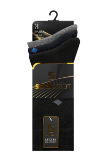 Active Star Men Triangular Horizon Suit Socks (Pack of 3 Pairs)
