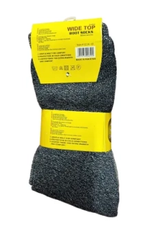 Active Star Men Wide Top Boot Socks (Pack of 3 Pairs)
