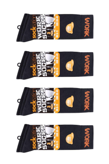Active Star Men Work Socks Black (Pack of 3 Pairs)