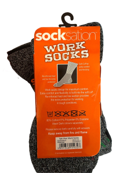 Active Star Men Work Socks Melange (Pack of 3 Pairs)
