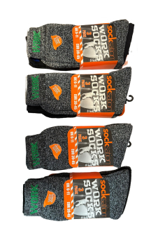 Active Star Men Work Socks Melange (Pack of 3 Pairs)