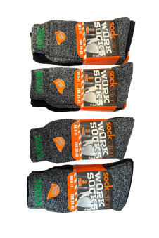 Active Star Men Work Socks Melange (Pack of 3 Pairs)