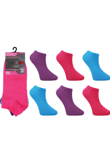 Active Star Women's Trainer Socks Basic Design (Pack of 3 Pair)