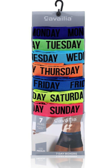 Active Star Mens Week Days Boxer shorts (7 pcs pack)