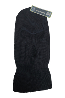 Active Star Plain Black Balaclava