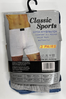 Active Star Mens Classic Jersy Boxer shorts (3pcs pack)