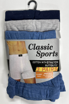 Active Star Mens Classic Jersy Boxer shorts (3pcs pack)