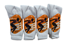 Active Star Men's Plain Sport Socks White Without Logo (Pack of 3 Pairs)