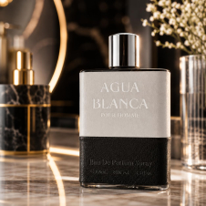 Agua Blanca Men's Eau de Toilette Aftershave Spray 100ml - Pack of 12 Pcs (Price Per Piece)