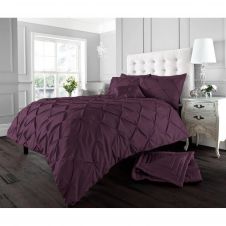 Alford Duvet Set Single Aubergine