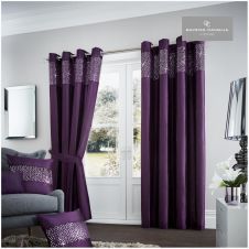 AVIV CURTAIN AUBERGINE