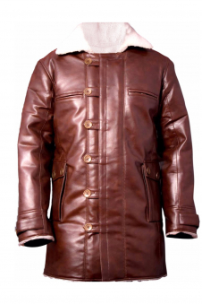 Bane Faux Leather Coat