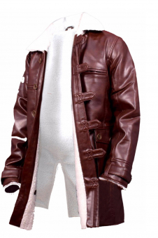 Bane Faux Leather Coat
