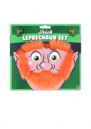 Beard Eyebrows and Sideburns Leprechaun Set
