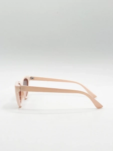 Beige Cateye Sunglasses