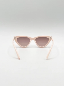 Beige Cateye Sunglasses