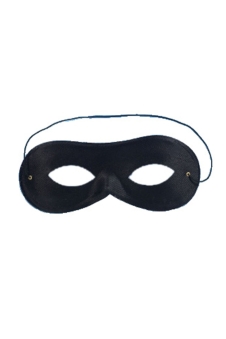 Black Domino Shape Cloth Eye Mask 