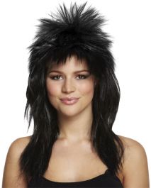 Black Glam Rock Wig 140g