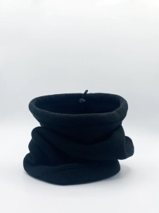 Black Neck Warmer in Black