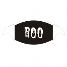 BOO Printed Cotton Face Covering With Filter Pocket