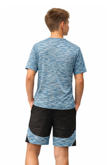 Boys Blue Malange T-shirt and Shorts Set