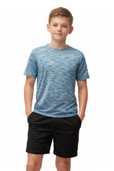 Boys Blue Malange T-shirt and Shorts Set
