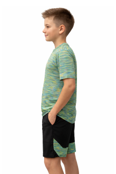 Boys Green Malange T-shirt and Shorts Set