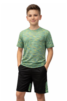 Boys Green Malange T-shirt and Shorts Set