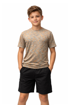 Boys Orange Malange T-shirt and Shorts Set