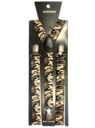Wickedfun Camouflage Army Printed Braces (2.5 cm)