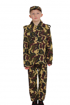Wickedfun Camouflage Army Children's Costume