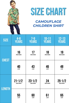 Wickedfun Children's Camouflage Army T-Shirt