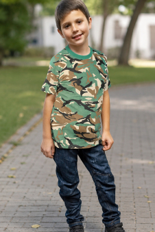 Wickedfun Children's Camouflage Army T-Shirt