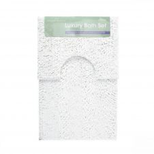 CHUNKY LOOP BATH SET WHITE