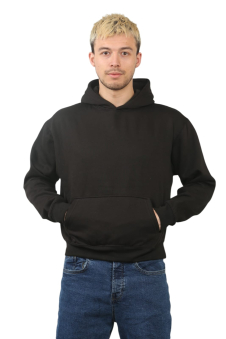 Classic Black Pullover Hoodie for Men